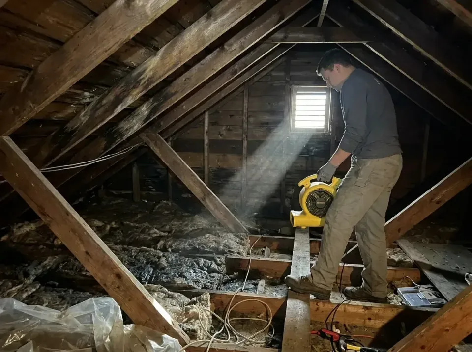 attic-water-damage-drying-proc-007 — frequently asked questions, Emergency Water Extraction & 24/7 Flood Response in Temple,…